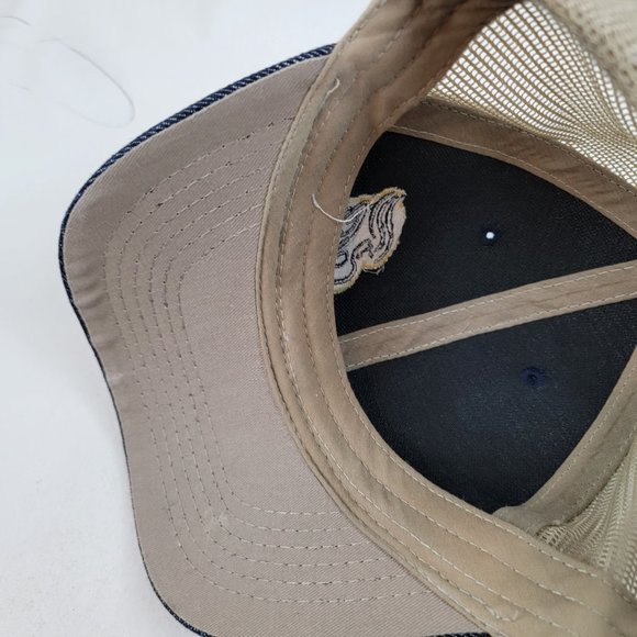 Panera Bread Trucker Baseball Hat Cap Mesh  Uniform Employee Blue Denim - Picture 6 of 8